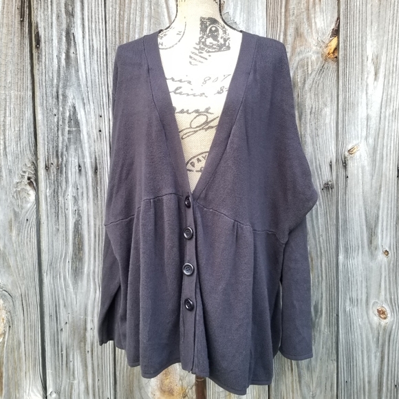 Roaman's Sweaters | 3x Cardigan Roamans Button Vneck Black Plus | Poshmark